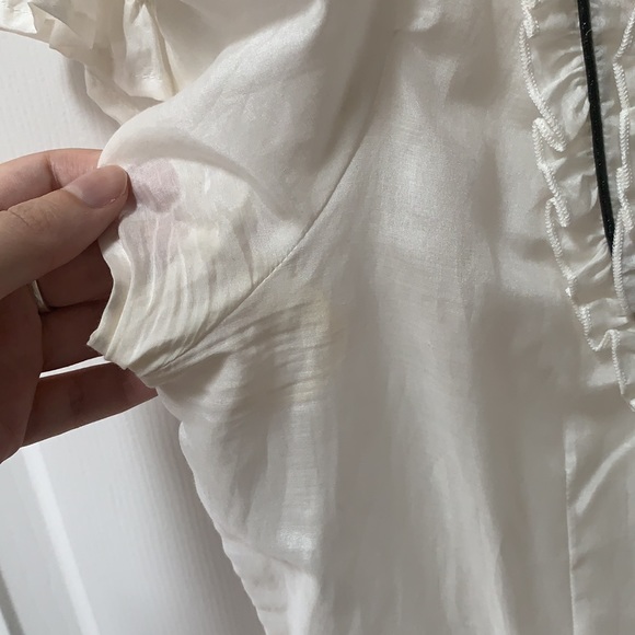 Tuexedo Kensie Blouse Black and White - Picture 6 of 9